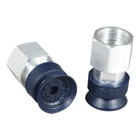 Fipa Bell shaped vacuum cup diam. 22 mm, NBR blue, fitting G3/8-female 103.022.148.1
